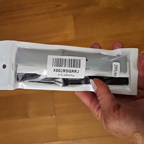 Fitbit Versa 2/3/Sense/Special Edition & Lite Black, White & Grey Athletic Bands - Picture 9 of 12